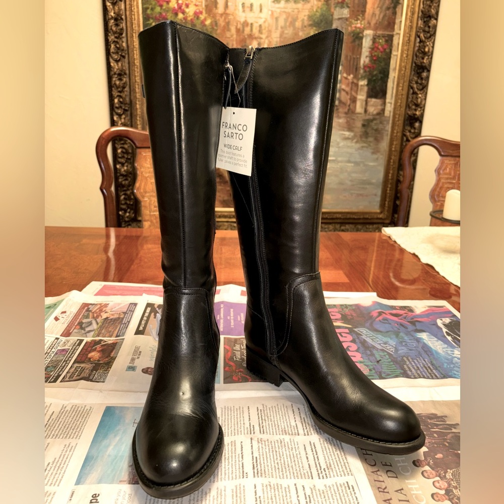 New Franco Sarto Perk Leather Boots - NWB